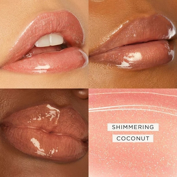 Tarte Maracuja Juicy Lip Vinyl Shimmerglass - Shimmering Coconut - Buff Sparkle - Picture 4 of 12